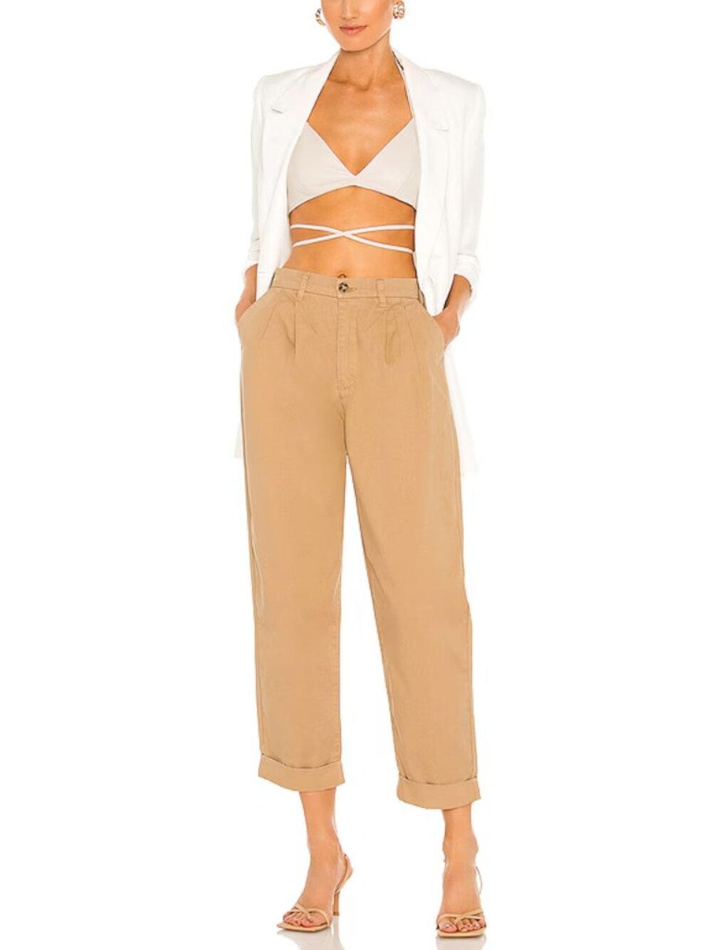 Pistola Kellin Pleated Pants Cuffed 26